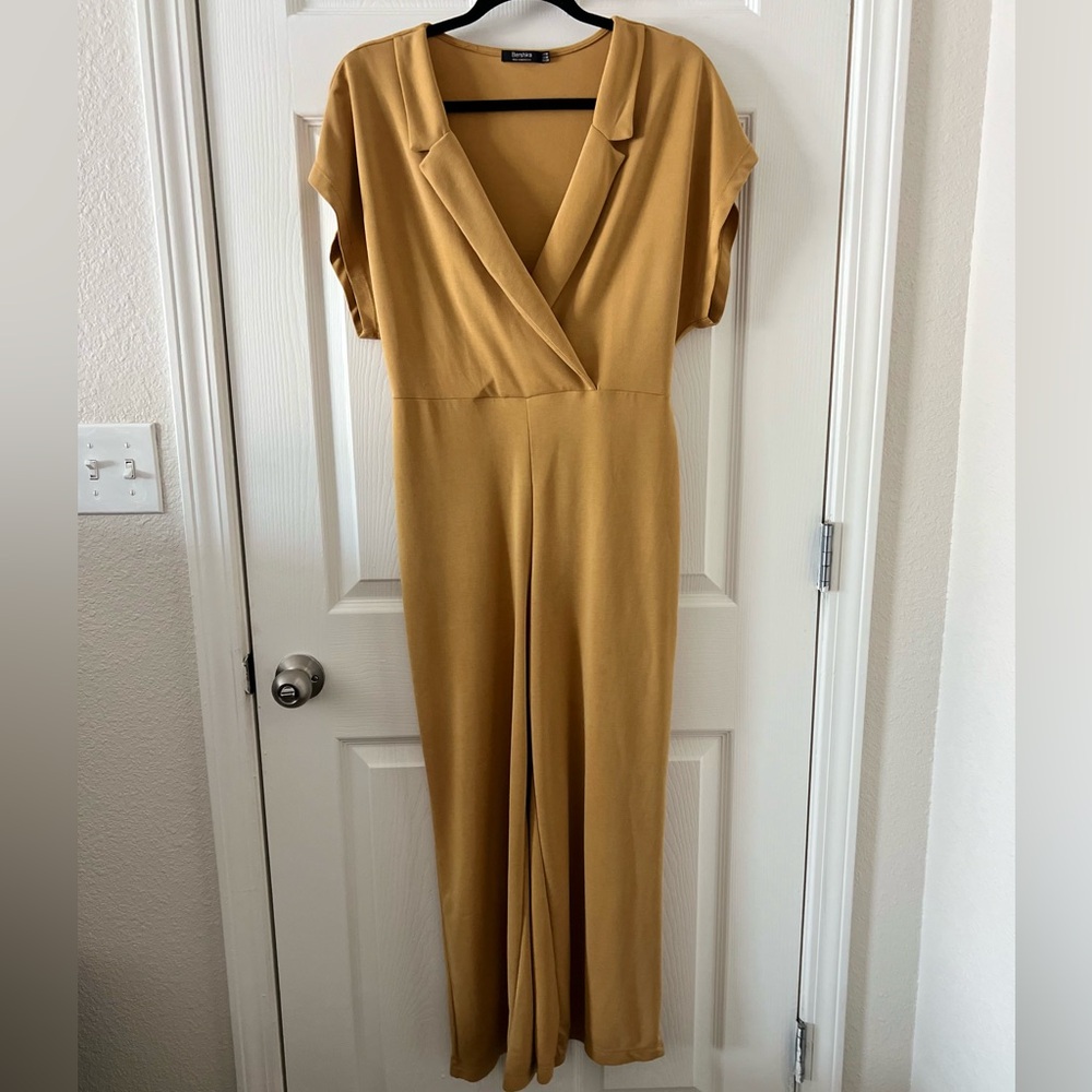 Bershka Mustard Jumpsuit